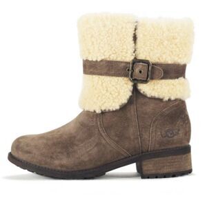 UGG Australia Blayre II‎ Espresso Sheepskin and Suede Boot ESPRESSO Sz 7